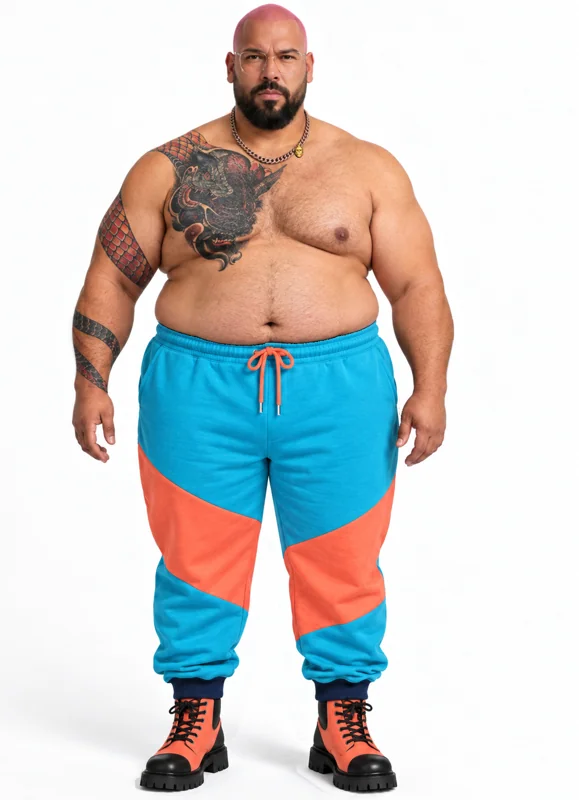 FatG #4666 | topless funky cotton joggers